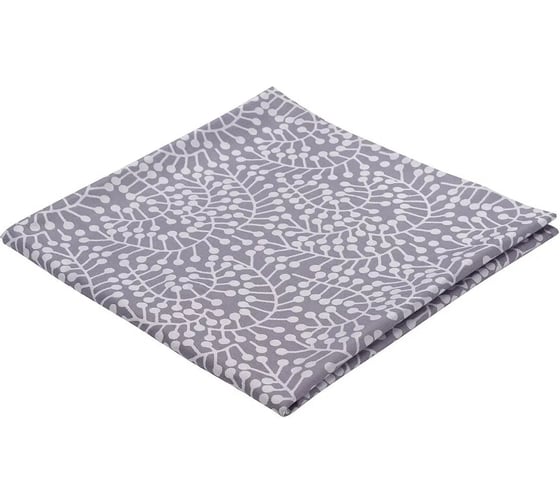 Скатерть из хлопка Tkano Scandinavian touch фиолетово-серая, с рисунком Спелая смородина, 180x260 см TK21-TC0022