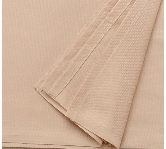 Скатерть Tkano Essential бежевый, с фактурным жаккардовым рисунком, из хлопка, 180x260 см TK21-TC0018