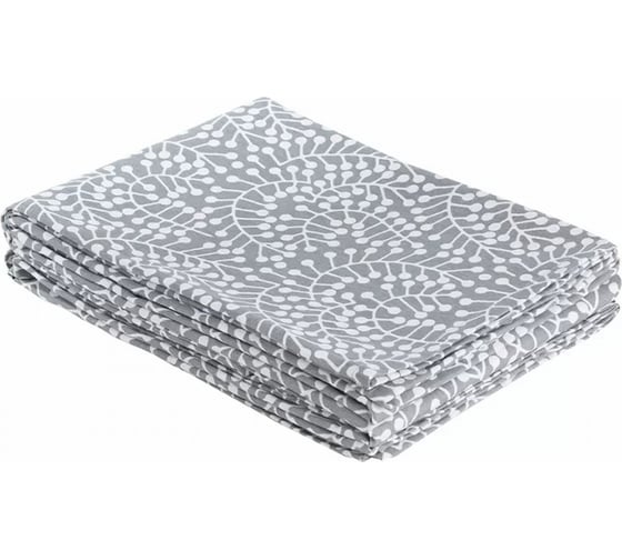 Скатерть Tkano Scandinavian touch серый, с принтом Спелая Смородина, 170x170 см TK22-TC0012