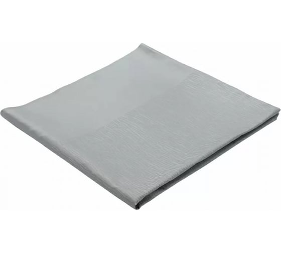 Жаккардовая скатерть Tkano Essential серый, из хлопка, с вышивкой, 180x180 см TK21-TC0007