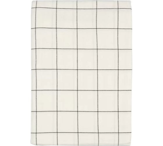 Скатерть из хлопка Tkano Essential белый, в клетку, 170x250 см TK22-TC0018