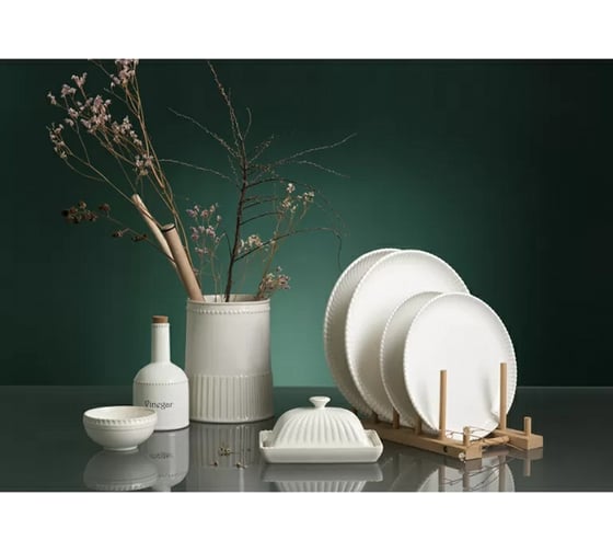 Набор из двух тарелок Tkano Kitchen Spirit белый, 21 см TK22-TW_PL0002