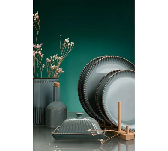 Набор из двух тарелок Tkano Kitchen Spirit темно-серый, 26 см TK22-TW_PL0003