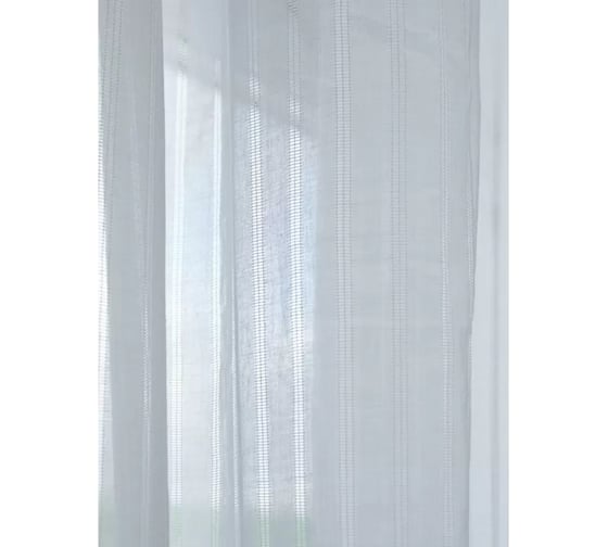 Тюль из хлопка Tkano Essential белый, 140x290 см TK23-CUR0003