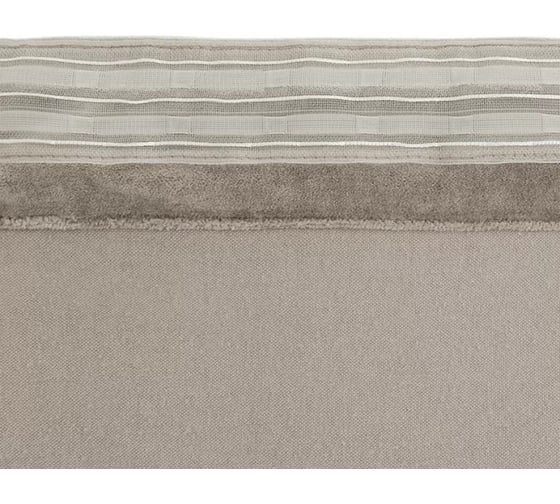 Штора из хлопкового бархата Tkano Essential серый, 150x290 см TK23-CUR0008