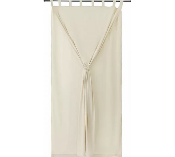 Двойная штора из хлопка Tkano Essential базовая, бежевый, 150x290 см TK23-CUR0004