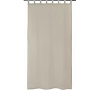 Штора из хлопка и льна Tkano Essential бежево-серый, 150x290 см TK23-CUR0006