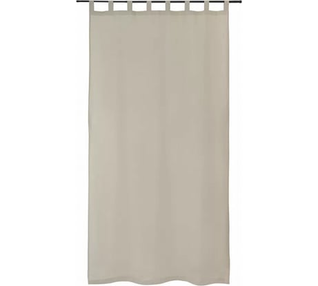 Штора из хлопка и льна Tkano Essential бежево-серый, 150x290 см TK23-CUR0006