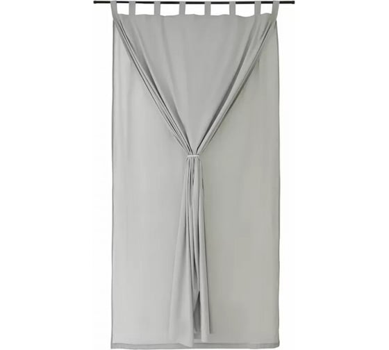 Двойная штора из хлопка Tkano Essential базовая, серый, 150x290 см TK23-CUR0005