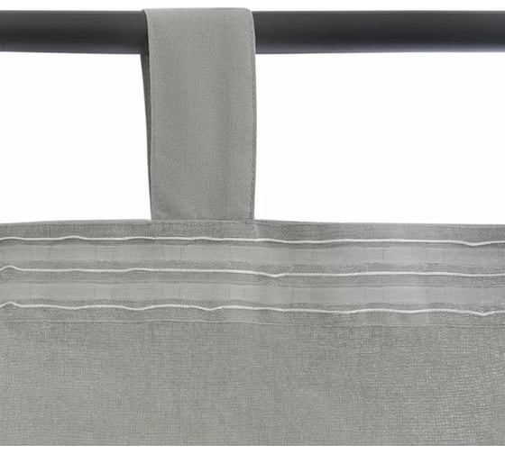 Двойная штора из хлопка Tkano Essential базовая, серый, 150x290 см TK23-CUR0005