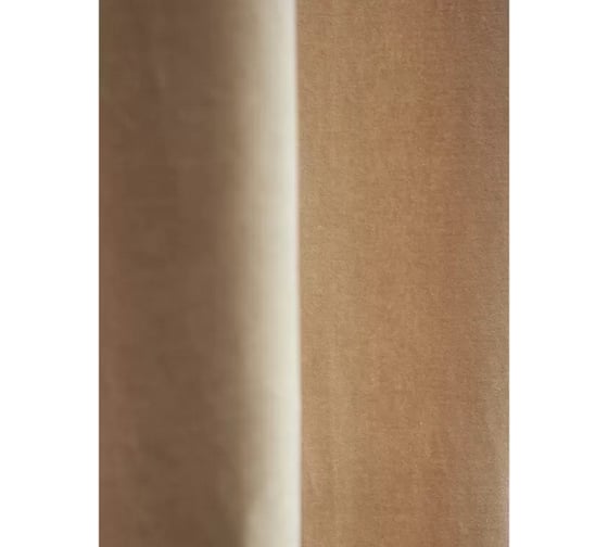 Штора из хлопкового бархата Tkano Essential бежевый, 150x290 см TK23-CUR0009