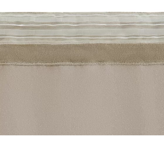 Штора из хлопкового бархата Tkano Essential бежевый, 150x290 см TK23-CUR0009