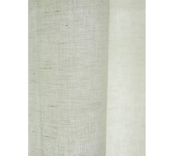Штора из хлопка и льна Tkano Essential кремовый, 150x290 см TK23-CUR0007