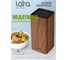 Подставка для ножей Lara универсальная квадрат Soft touch LR05-102 Wood 2