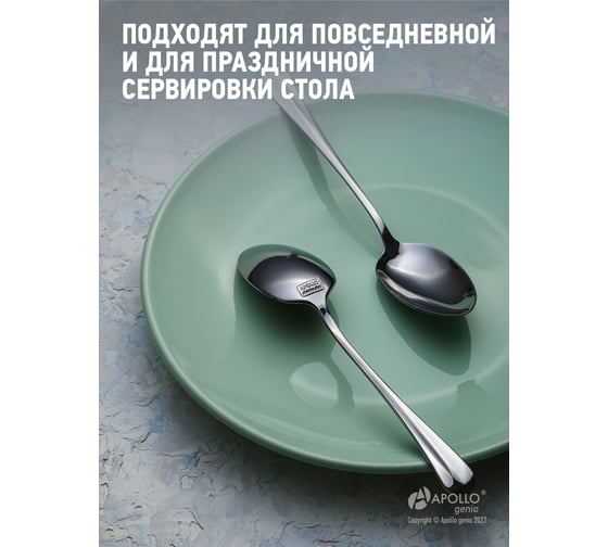 Набор столовых ложек APOLLO genio Baguette Nouveau 2 предмета BGN-42