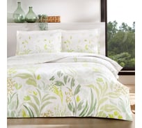 Комплект постельного белья TAC SATEN евро, MİNDY, зеленый 3 3254-94177