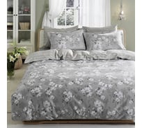 Комплект постельного белья TAC SATIN DELUX семейный, SHADOW, серый 4246-29807