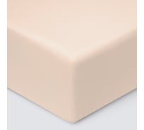 Простыня на резинке Ecotex ПРСС14 Моноспейс сатин, 140x200x23, пудровая 4680088205854 ПРСС14/пудровая