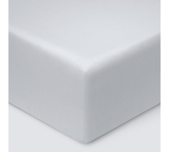 Простыня на резинке Ecotex ПРСС09 Моноспейс сатин, 90x200x23, серая 4680088205809 ПРСС09/серая 1