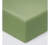Простыня на резинке Ecotex ПРСС14 Моноспейс сатин, 140x200x23, зеленая 4680088210445 ПРСС14/зеленая