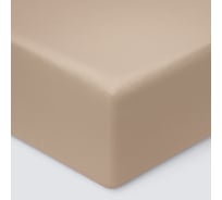Простыня на резинке Ecotex ПРСС18 Моноспейс сатин, 180x200x23, бежевая 4680088206097 ПРСС18/бежевая