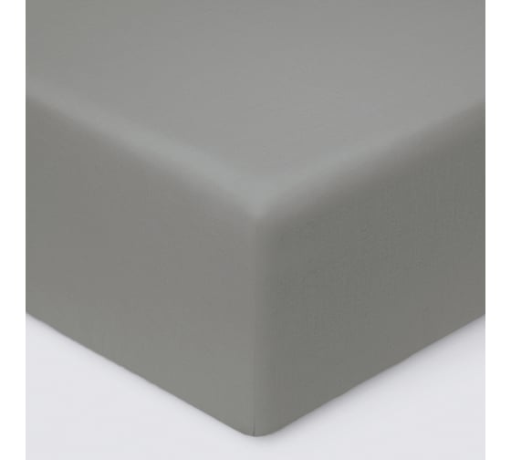 Простыня на резинке Ecotex ПРСС09 Моноспейс сатин, 90x200x23, антрацит 4680088210377 ПРСС09/антрацит 1