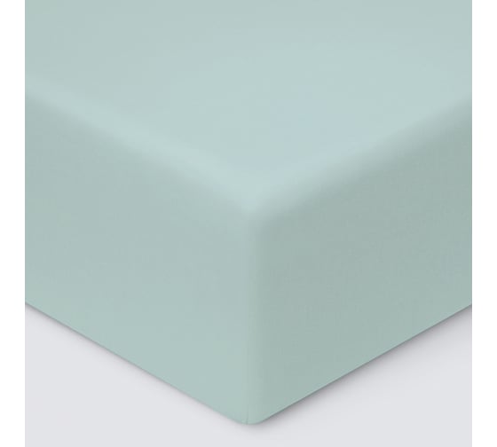 Простыня на резинке Ecotex ПРСС18 Моноспейс сатин, 180x200x23, нежно-голубая 4680088210513 ПРСС18/нежно-голубая