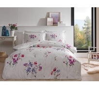 Комплект постельного белья TAC SATIN DELUX евро, KOMAE, лиловый 4245-95777