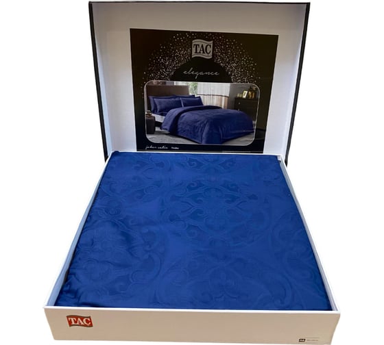 Комплект постельного белья TAC JAKAR евро, NODUS, синий 4141-08390