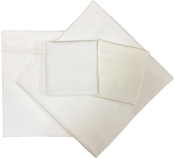 Комплект постельного белья TAC JAKAR SATEN евро, BRINLEY, белый 3796-55400