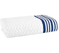 Махровое полотенце TAC LINE 70х140 см, 500 г/м2, MAVI, белый/синий 2787-21405