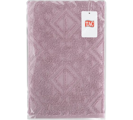 Махровое полотенце TAC JACQUARD 70х140 см, 500 г/м2, LILAC, сиреневый 2794-21423