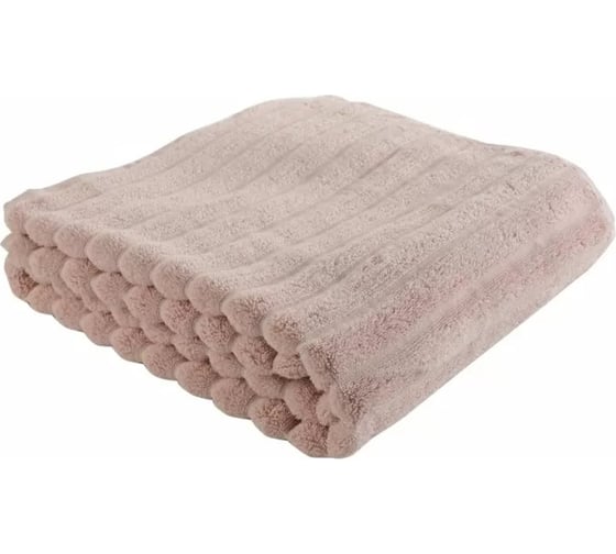 Полотенце банное Tkano Waves цвета пыльной розы, коллекция Essential, 70x140 см TK18-BT0022