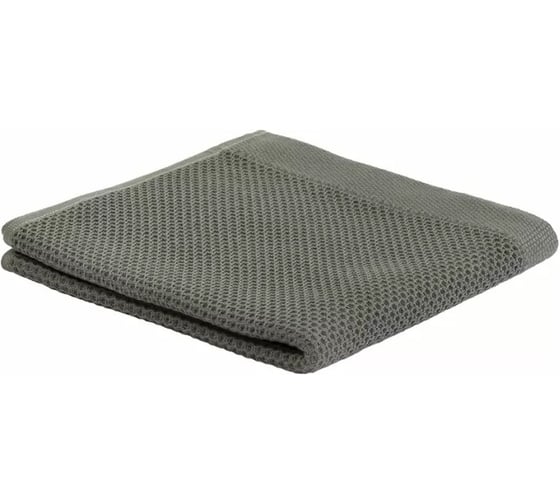 Полотенце для рук Tkano вафельное, темно-серого цвета, коллекция Essential, 50x90 см TK23-HT0006