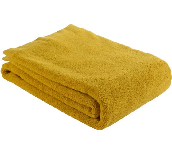 Полотенце банное Tkano горчичного цвета, коллекция Essential, 70x140 см TK18-BT0011