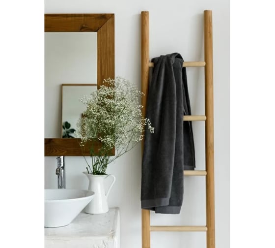 Полотенце банное Tkano темно-серого цвета, коллекция Essential, 70x140 см TK18-BT0012