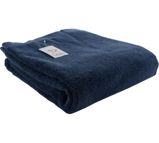 Полотенце банное Tkano темно-синего цвета, коллекция Essential, 90x150 см TK18-BT0018