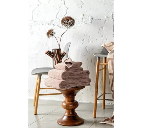 Полотенце для лица Tkano коричневого цвета, коллекция Essential, 30x30 см TK19-FT0003