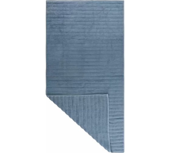 Полотенце банное Tkano Waves джинсово-синего цвета, коллекция Essential, 70x140 см TK21-BT0001