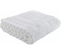 Полотенце банное Tkano Waves белого цвета, коллекция Essential, 70x140 см TK18-BT0021