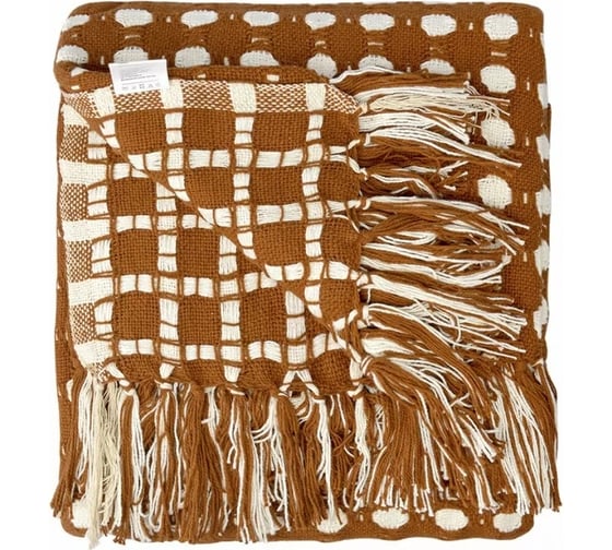 Покрывало Tkano Polka dots из хлопка, карамельного цвета, коллекция Essential, 230x250 см TK23-BS0009