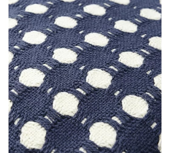 Покрывало Tkano Polka dots из хлопка, темно-синего цвета, коллекция Essential, 230x250 см TK23-BS0011