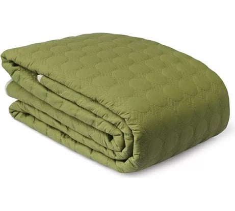 Покрывало Tkano Solid dots стеганое, оливкового цвета, коллекция Essential, 230x250 см TK23-BS0016