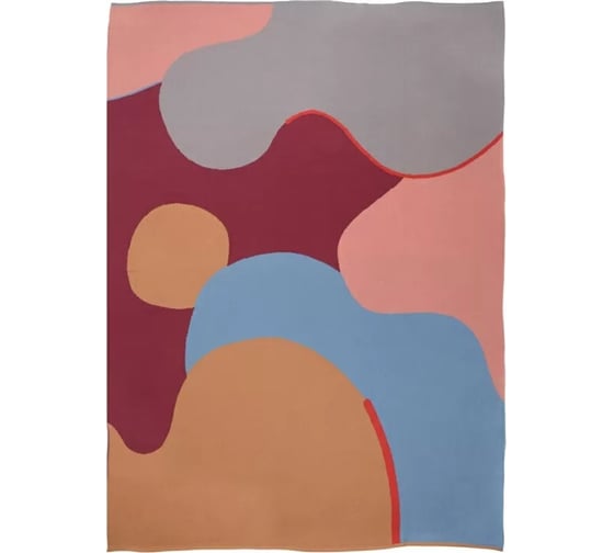 Плед Tkano из хлопка, с авторским принтом, коллекция Freak Fruit, 130x180 см TK20-TH0003