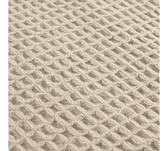 Плед Tkano из шерсти, бежево-серого цвета, коллекция Essential, 130x180 см TK23-TH0003