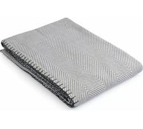 Плед Tkano из шерсти мериноса, серого цвета, коллекция Essential, 130x180 см TK23-TH0002