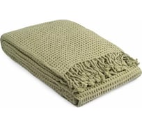 Плед Tkano из шерсти, травянисто-зеленого цвета, коллекция Essential, 130x180 см TK23-TH0004