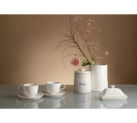 Набор из 2 чайных пар Tkano белого цвета, коллекция Kitchen Spirit, 275 мл TK22-TW_TC0002