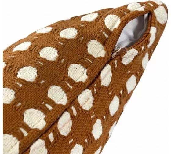 Чехол на подушку Tkano из хлопка, Polka dots, карамельного цвета, коллекция Essential, 40x60 см TK23-CC0007