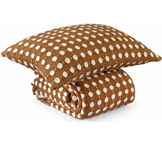 Чехол на подушку Tkano из хлопка, Polka dots, карамельного цвета, коллекция Essential, 40x60 см TK23-CC0007
